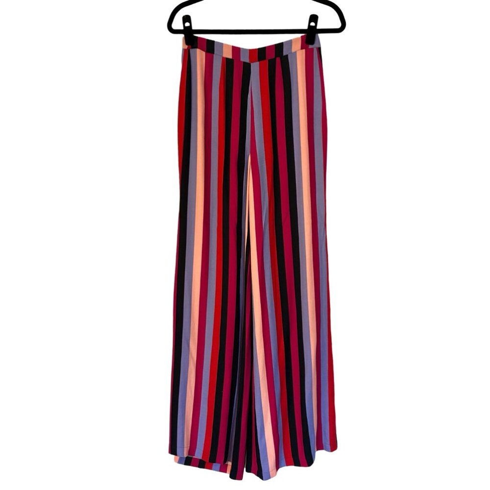 Like New Reformation Sorrenti Wide Leg Pants in Isabel Stripe, Size 4 - Picture 3 of 5